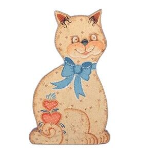 Large Cat Shelf Decor Desk Decor With Easel Or Door Stop With Shim